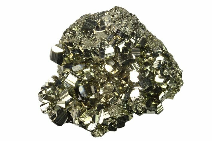 Gleaming Pyrite Crystal Cluster - Peru #138137